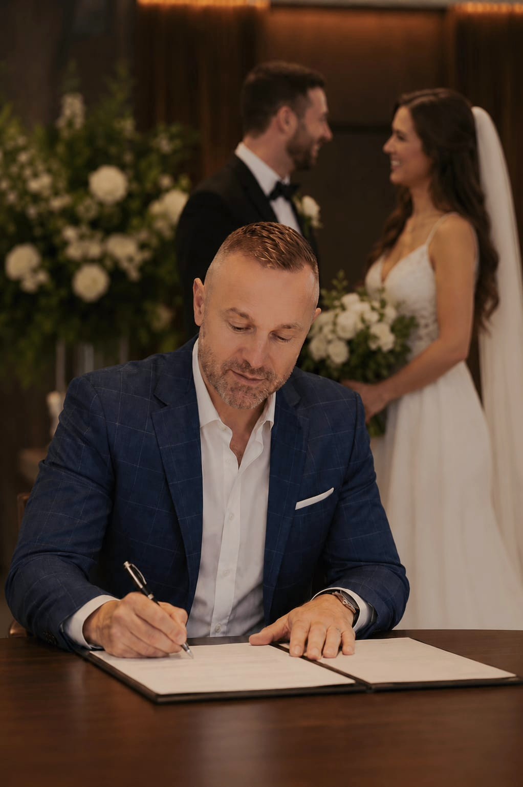 Signing the register